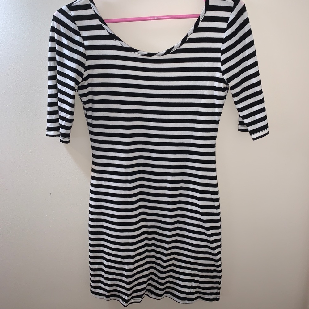 Black & White Stripe Dress